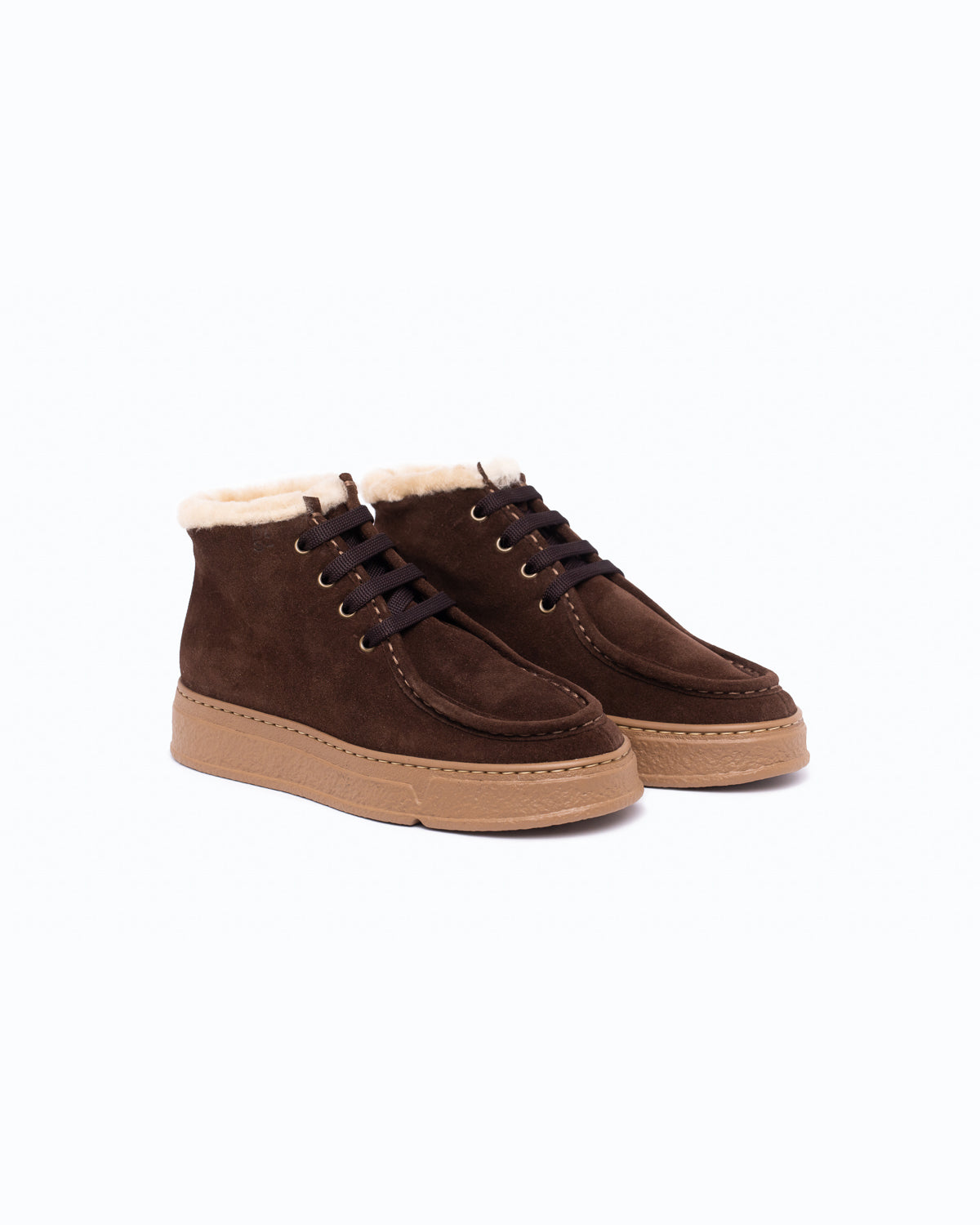 QUEBEC - Paraboot in velour e montone - Cioccolato