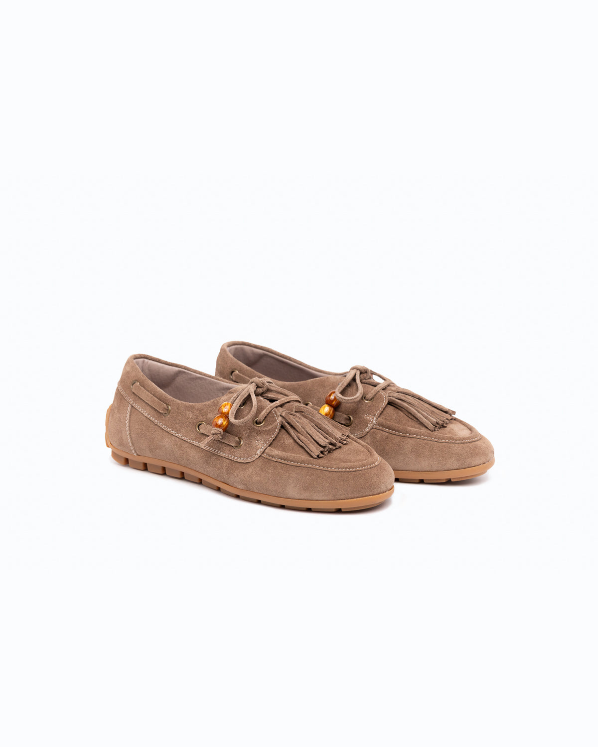 SANTIAGO - Chaussure en velours - Sable