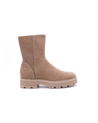 BROOKLYN - Tronchetti in nubuck con decorazione - Beige