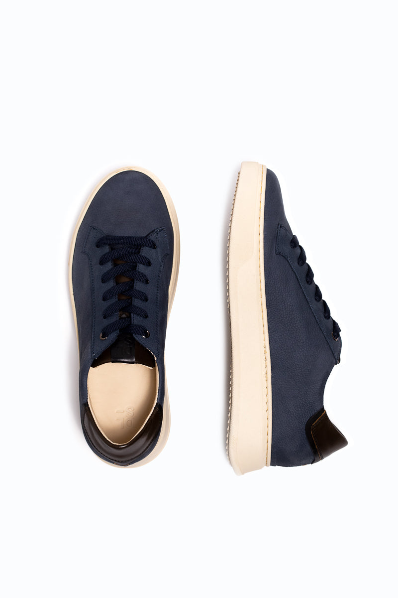 CAMARGUE - Baskets en nubuck - Bleu 