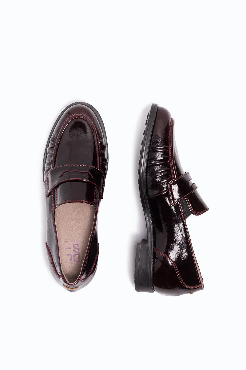 BOSTON - Leather loafers - Bordeaux