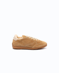 SANTIAGO - Baskets en velours - Beige et Miel