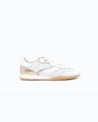 KYOTO - Perforated leather sneakers - White