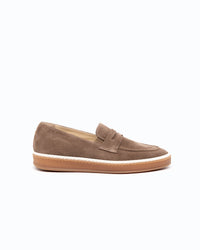 SANTIAGO - Mocassin en velours - Sable
