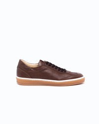SANTIAGO - Baskets en cuir - Chocolat