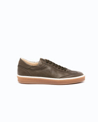 SANTIAGO - Baskets en cuir - Vert olive