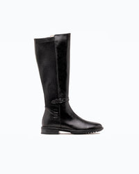 SIENA - Leather Tall  boots - Black