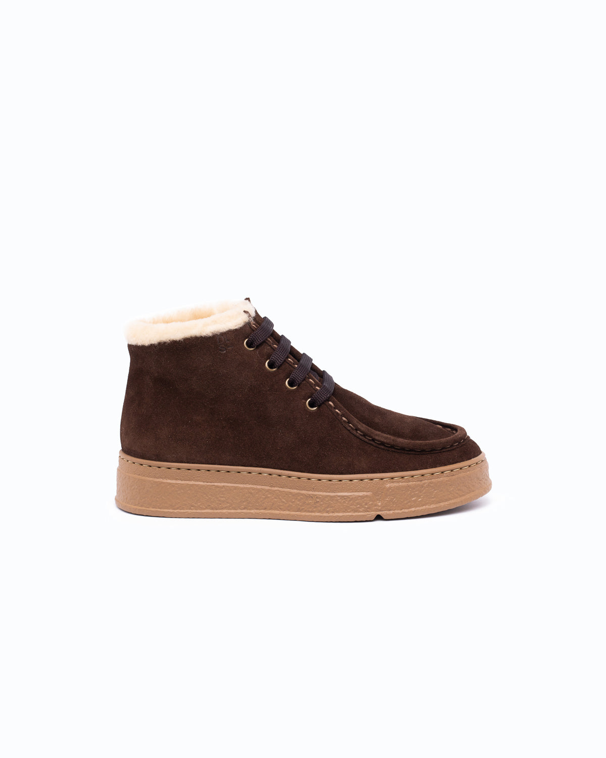 QUEBEC - Suede and sheepskin Paraboot - Chocolate
